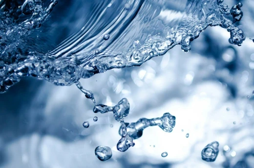 Close-up van spattend water