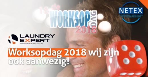 Portret van een man met tekst over aanwezigheid op de Worksopdag 2018